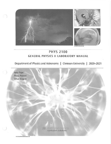 PHYS 2100 - General Physics II Laboratory Manual
