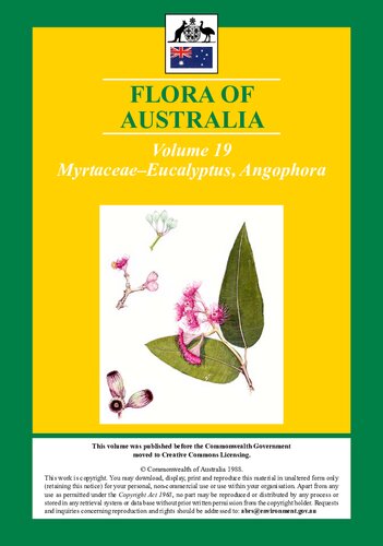Flora of Australia: Eucalptus, Angophora. Myrtaceae. Volume 19