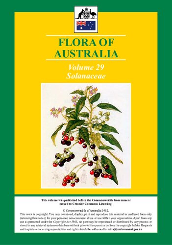 Flora of Australia: Solanaceae. volume 29
