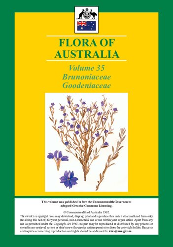 Flora of Australia: Burnoniaceae, Goodeniaceae. Volume 35