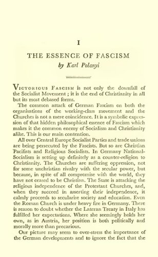 Christianity and the Social Revolution - Part III - Dies Irae - The Essence of Fascism
