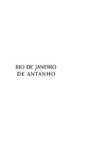 Rio de Janeiro de Antanho