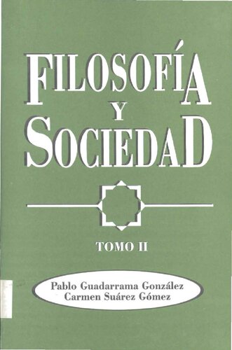 Filosofía y sociedad. Tomo II