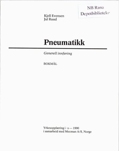Pneumatikk : generell innføring