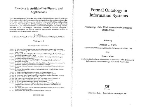 Formal Ontology in Information Systems