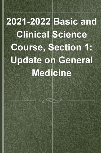 2021–2022 BCSC Basic and Clinical Science Course™,Section 1: Update on General Medicine