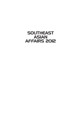 Southeast Asian Affairs 2012