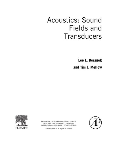 Acoustics: sound fields and transducers