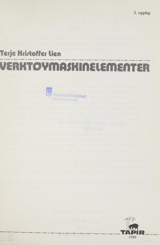 Verktøymaskinelementer