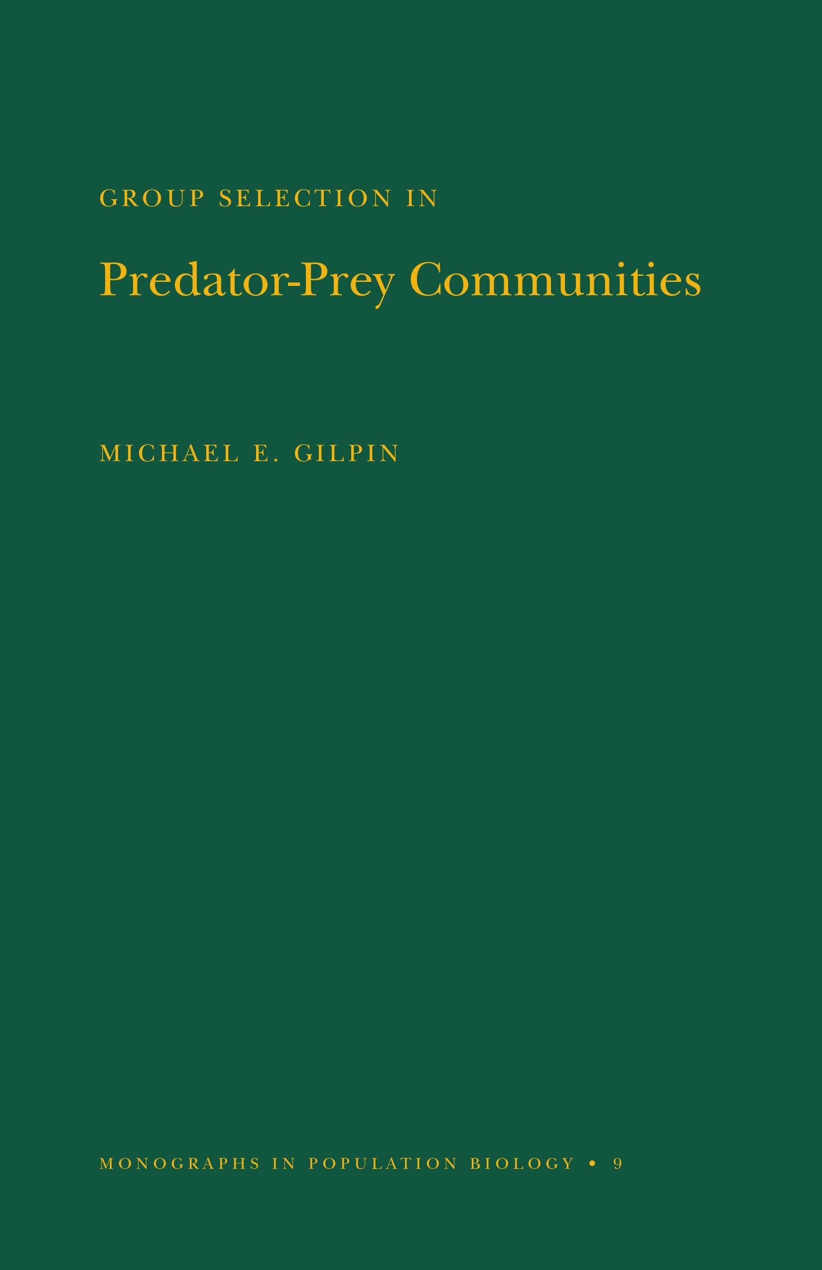Group Selection in Predator-Prey Communities
