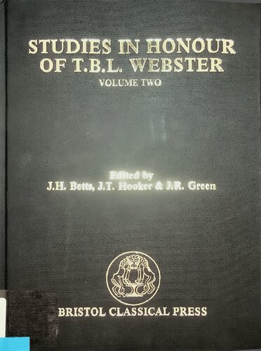 Studies in honour of T.B.L. Webster