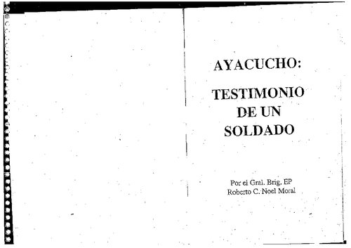 Ayacucho: Testimonio de un soldado