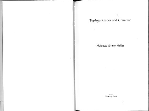 Tigrinya Reader and Grammar