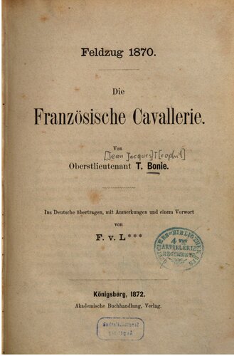 Die französische Cavallerie [Kavallerie]