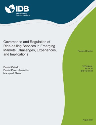 Governance and regulation of ride-hailing services in emerging markets: challenges, experiences and implications