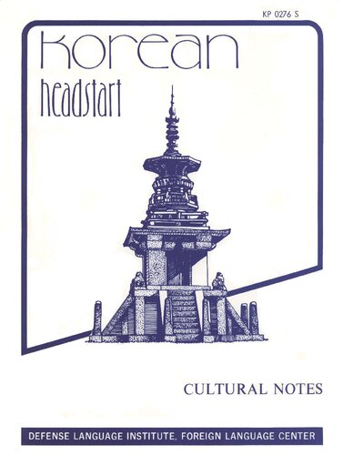 Korean Headstart Cultural Notes.