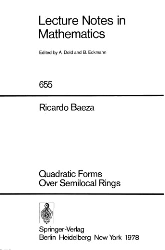 Quadratic Forms Over Semilocal Rings
