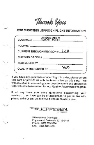 Jeppesen Part-FCL General Student Pilot Route Manual (GSPRM)