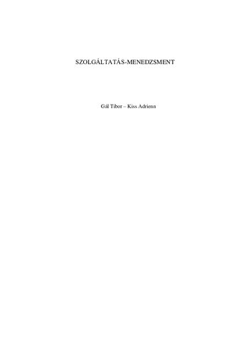 Szolgáltatás-menedzsment