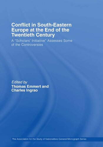 Conflict in Southeastern Europe at the End of the Twentieth Century: A Scholars' Initiative Assesses Some of the Controversies