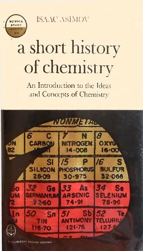 A Short History of Chemistry: An Introduction to the Ideas and Concepts of Chemistry