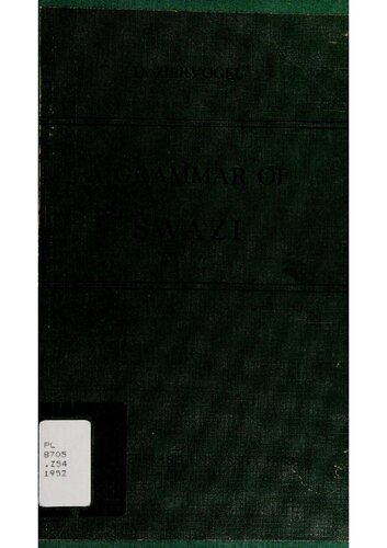 A grammar of Swazi (siSwati)