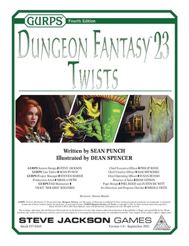 GURPS 4th edition. Dungeon Fantasy 23. Twists