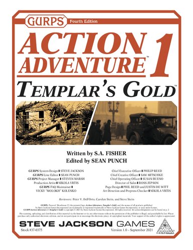 GURPS 4th edition. Action Adventure 1. Templar's Gold