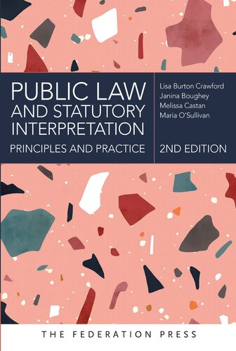 Public Law and Statutory Interpretation Principles and Practice