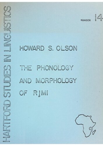 The phonology and morphology of Ri̧mi