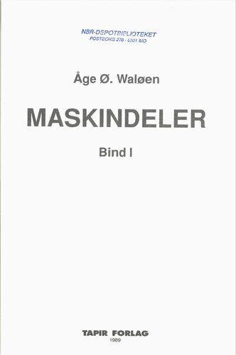 Maskindeler. 1