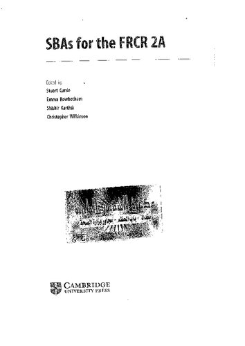 SBAs for the FRCR 2A