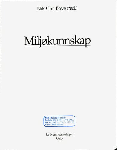 Miljøkunnskap