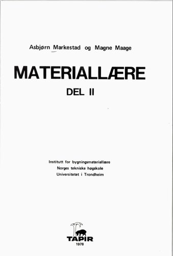 Materiallære. 2