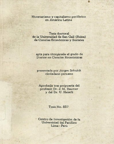 Monetarismo y capitalismo periférico en América Latina