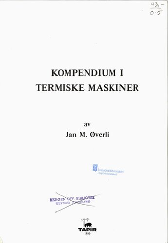 Kompendium i termiske maskiner