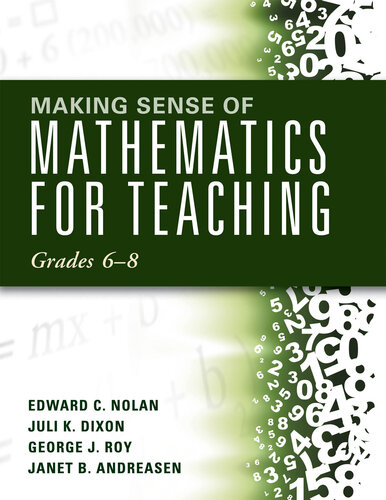 Making Sense of Mathematics for Teaching Grades 6-8