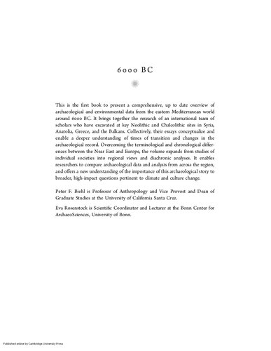 6000 BC Transformation And Change in the Near East and Europe