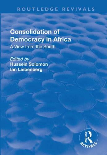 Consolidation of Democracy in Africa: A View From the South