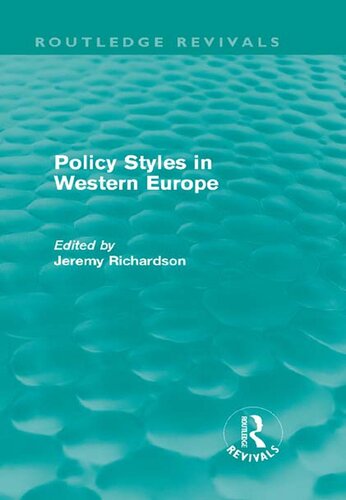 Policy Styles in Western Europe
