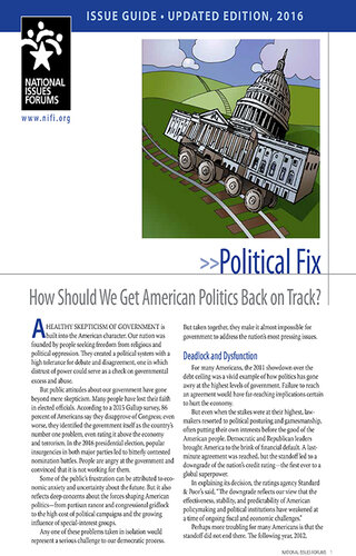 Political Fix: How Should We Get American Politics Back on Track?
