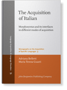 The Acquisition of Italian: Morphosyntax and its interfaces in different modes of acquisition