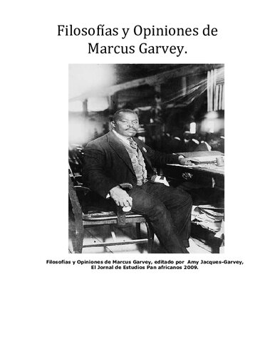 Filosofías y Opiniones de Marcus Garvey