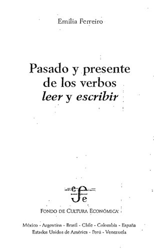 Pasado y presente de los verbos leer y escribir