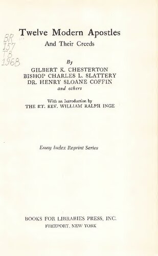 12 Modern Apostles and Their Creeds