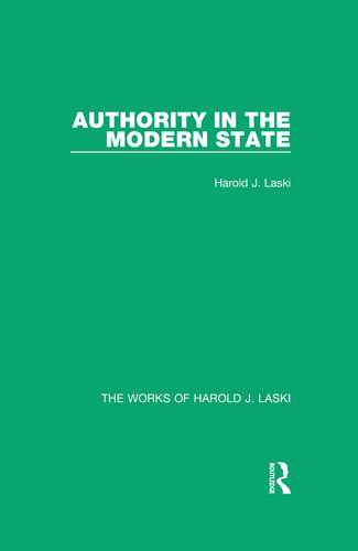 Authority in the Modern State