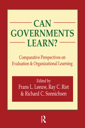 Can Governments Learn?: Comparative Perspectives on Evaluation and Organizational Learning