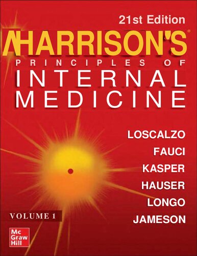 Harrison’s Principles of Internal Medicine, 21st  Edition 2022 (Volume I & II) Dennis L. Kasper, Anthony S. Fauci, Stephen L. Hauser, Dan L. Longo, J. Larry Jameson, Joseph Loscalzo