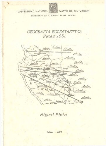 Geografía eclesiástica: Pataz (La Libertad), 1851