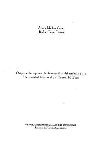 Origen e interpretación iconográfica del símbolo de la Universidad Nacional del Centro del Perú (UNCP)